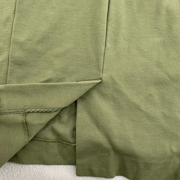 MM Lafleur Women 2 Rachel Dress Ponte Green Sleeveless Stretch Sheath Office - Picture 13 of 16